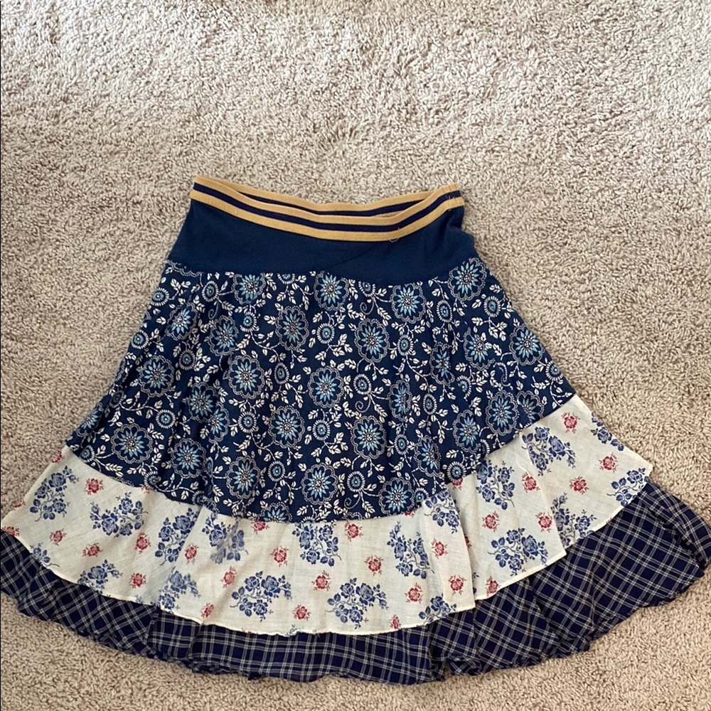 Floral Patchwork Skirt Free People